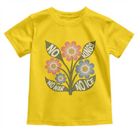 Wildflower Freedom Protest Toddler T Shirt No Kings No Wars No Ice