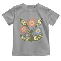 Wildflower Freedom Protest Toddler T Shirt No Kings No Wars No Ice