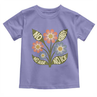Wildflower Freedom Protest Toddler T Shirt No Kings No Wars No Ice