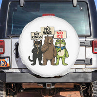 Funny Animal Protest Spare Tire Cover No Kings No Wars No Ice