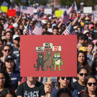 Funny Animal Protest Protest Sign No Kings No Wars No Ice