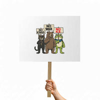 Funny Animal Protest Protest Sign No Kings No Wars No Ice
