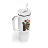 Funny Animal Protest Tumbler With Handle No Kings No Wars No Ice