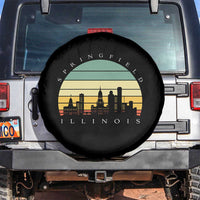 Vintage Springfield Illinois Pride Spare Tire Cover Scenic Cityscape Gift