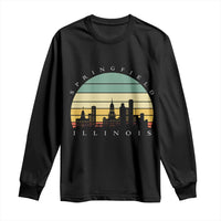 Vintage Springfield Illinois Pride Long Sleeve Shirt Scenic Cityscape Gift