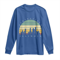 Vintage Springfield Illinois Pride Long Sleeve Shirt Scenic Cityscape Gift
