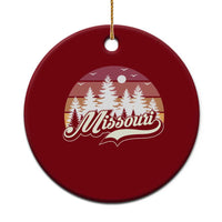 Missouri Travel Gift Ceramic Ornament Vintage Forest River Landscape