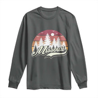 Missouri Travel Gift Long Sleeve Shirt Vintage Forest River Landscape