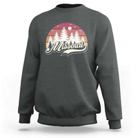 Missouri Travel Gift Sweatshirt Vintage Forest River Landscape