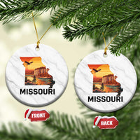 Missouri State Map Nature Travel Ceramic Ornament The Show Me State Pride