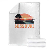 Vintage Missouri Outdoors Throw Blanket Midwest Nature Landscape