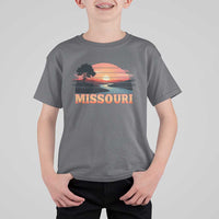 Vintage Missouri Outdoors T Shirt For Kid Midwest Nature Landscape