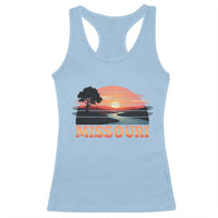 Vintage Missouri Outdoors Racerback Tank Top Midwest Nature Landscape