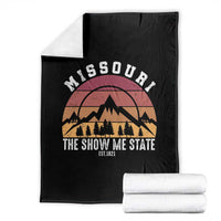 Vintage Missouri Travel Throw Blanket The Show Me State Pride