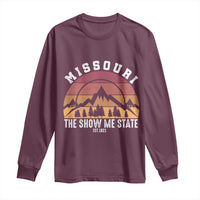 Vintage Missouri Travel Long Sleeve Shirt The Show Me State Pride