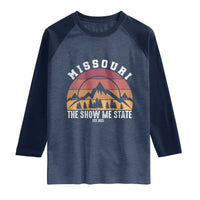 Vintage Missouri Travel Raglan Shirt The Show Me State Pride