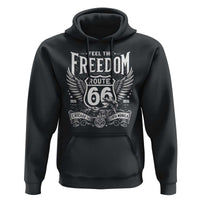 Feel The Freedom Route Highway 66 Hoodie 100th Anniversary Biker Road Trip Graphic