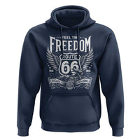 Feel The Freedom Route Highway 66 Hoodie 100th Anniversary Biker Road Trip Graphic