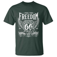 Feel The Freedom Route Highway 66 T Shirt 100th Anniversary Biker Road Trip Graphic