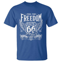 Feel The Freedom Route Highway 66 T Shirt 100th Anniversary Biker Road Trip Graphic