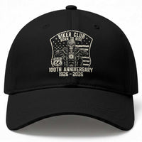 Vintage Biker Club Born To Ride Baseball Cap 100th Anniversary Mother Road