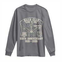 Vintage Biker Club Born To Ride Long Sleeve Shirt 100th Anniversary Mother Road