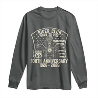 Vintage Biker Club Born To Ride Long Sleeve Shirt 100th Anniversary Mother Road
