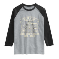 Vintage Biker Club Born To Ride Raglan Shirt 100th Anniversary Mother Road