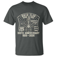 Vintage Biker Club Born To Ride T Shirt 100th Anniversary Mother Road