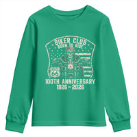 Vintage Biker Club Born To Ride Youth Sweatshirt 100th Anniversary Mother Road