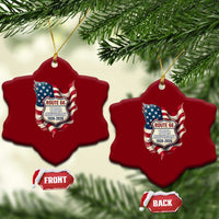 Route Highway 66 Centennial Ceramic Ornament Vintage American Flag Patriotic Gift