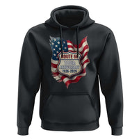 Route Highway 66 Centennial Hoodie Vintage American Flag Patriotic Gift