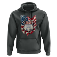 Route Highway 66 Centennial Hoodie Vintage American Flag Patriotic Gift