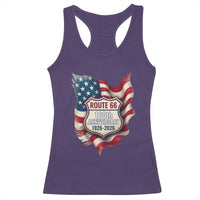 Route Highway 66 Centennial Racerback Tank Top Vintage American Flag Patriotic Gift