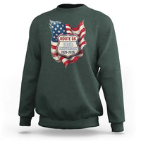 Route Highway 66 Centennial Sweatshirt Vintage American Flag Patriotic Gift