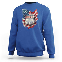 Route Highway 66 Centennial Sweatshirt Vintage American Flag Patriotic Gift
