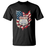 Route Highway 66 Centennial T Shirt Vintage American Flag Patriotic Gift