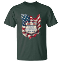 Route Highway 66 Centennial T Shirt Vintage American Flag Patriotic Gift