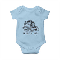 If I Fits I Sits Baby Onesie Chubby Kitty Funny Cat Lover Gift