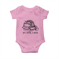 If I Fits I Sits Baby Onesie Chubby Kitty Funny Cat Lover Gift