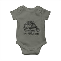 If I Fits I Sits Baby Onesie Chubby Kitty Funny Cat Lover Gift