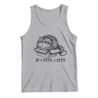 If I Fits I Sits Tank Top Chubby Kitty Funny Cat Lover Gift