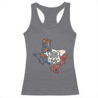 Texas Route Highway 66 Adventure Racerback Tank Top Desert Road Trip Graphic