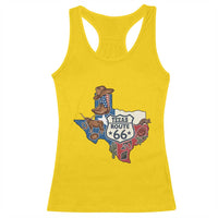 Texas Route Highway 66 Adventure Racerback Tank Top Desert Road Trip Graphic