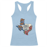 Texas Route Highway 66 Adventure Racerback Tank Top Desert Road Trip Graphic