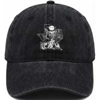 The Mother Road Texas Panhandle Washed Cotton Baseball Cap Vintage Desert Road Trip