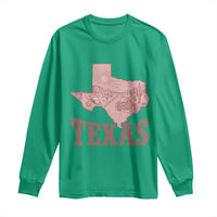 Texas Route Highway 66 Biker Long Sleeve Shirt Vintage Biker Road Trip