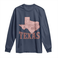 Texas Route Highway 66 Biker Long Sleeve Shirt Vintage Biker Road Trip