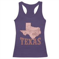 Texas Route Highway 66 Biker Racerback Tank Top Vintage Biker Road Trip