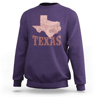 Texas Route Highway 66 Biker Sweatshirt Vintage Biker Road Trip